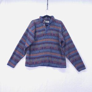 Vintage Robert Stock Multicolor Long Sleeve Pull Over Sweater Womans Large